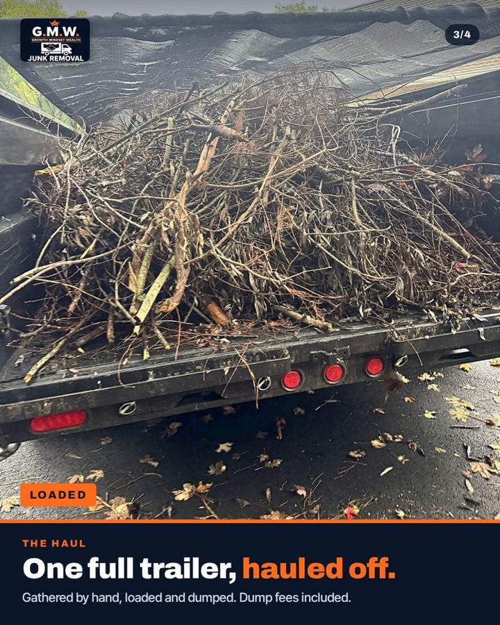 One full trailer hauled off